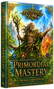 Primordial Mastery hardcover book cover for Adventurers' Song