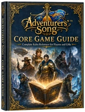 Core Game Guide hardcover book cover for Adventurers' Song