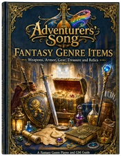 Fantasy Genre Items hardcover book cover for Adventurers' Song