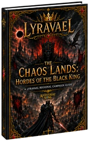 Lyravael The Chaos Lands Hordes of the Black King hardcover book cover