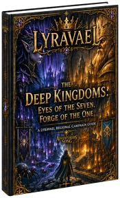 Lyravael The Deep Kingdoms Eyes of the Seven Forge of the One hardcover book cover